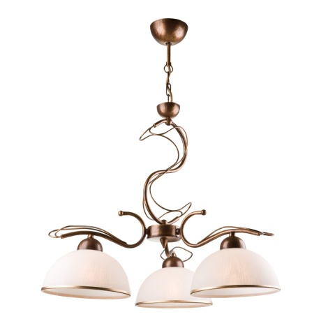 Lampa wisząca COBRA żyrandol 3-punktowy BRĄZ E27