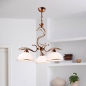 Lampa wisząca COBRA żyrandol 3-punktowy BRĄZ E27