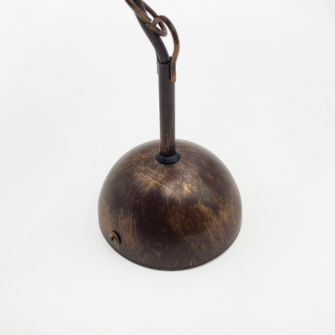 Lampa wisząca COBRA żyrandol 3-punktowy BRĄZ E27