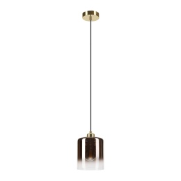 Elegancka lampa wisząca 1-punktowa LIAH - klosz dymny E27