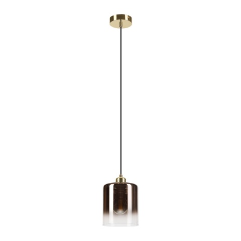 Elegancka lampa wisząca 1-punktowa LIAH - klosz dymny E27