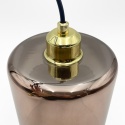 Elegancka lampa wisząca 1-punktowa LIAH - klosz dymny E27