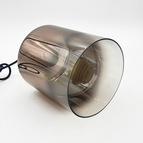 Elegancka lampa wisząca 1-punktowa LIAH - klosz dymny E27