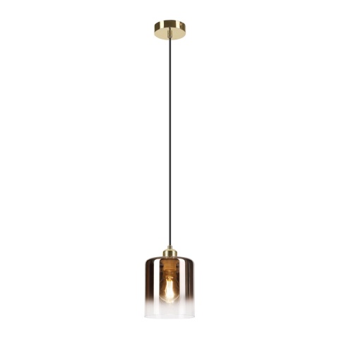 Elegancka lampa wisząca 1-punktowa LIAH - klosz dymny E27