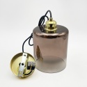 Elegancka lampa wisząca 1-punktowa LIAH - klosz dymny E27
