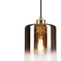 Elegancka lampa wisząca 1-punktowa LIAH - klosz dymny E27