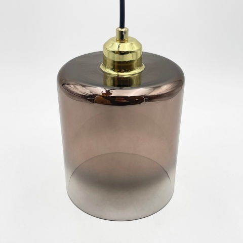 Elegancka lampa wisząca 1-punktowa LIAH - klosz dymny E27
