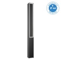 Nowoczesna lampa ogrodowa WYSOKA - 80CM słupek - czarna IP44 LED MODO