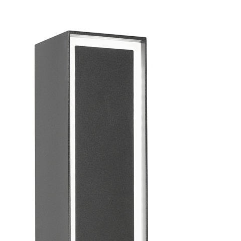 Nowoczesna lampa ogrodowa MODO słupek - czarna IP44 LED 50CM
