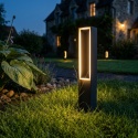 Nowoczesna lampa ogrodowa MODO słupek - czarna IP44 LED 50CM