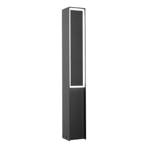 Nowoczesna lampa ogrodowa MODO słupek - czarna IP44 LED 50CM