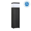 Nowoczesna lampa ogrodowa VESPER słupek - czarna IP44 G9