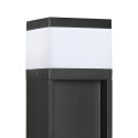 Nowoczesna lampa ogrodowa VESPER słupek - czarna IP44 G9