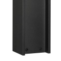 Nowoczesna lampa ogrodowa VESPER słupek - czarna IP44 G9