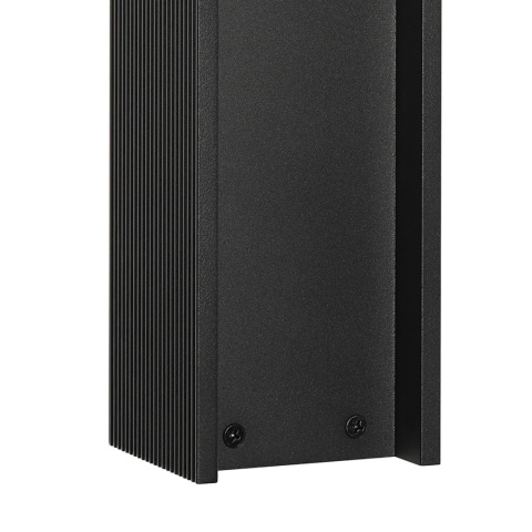 Nowoczesna lampa ogrodowa VESPER słupek - czarna IP44 G9