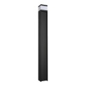 Nowoczesna lampa ogrodowa VESPER słupek - czarna IP44 G9 80CM