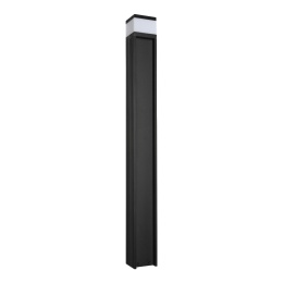 Nowoczesna lampa ogrodowa VESPER słupek - czarna IP44 G9 80CM
