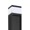 Nowoczesna lampa ogrodowa VESPER słupek - czarna IP44 G9 80CM
