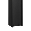 Nowoczesna lampa ogrodowa VESPER słupek - czarna IP44 G9 80CM