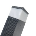 Nowoczesna lampa ogrodowa VESPER słupek - czarna IP44 G9 80CM