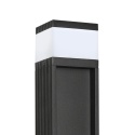 Nowoczesna lampa ogrodowa VESPER słupek - czarna IP44 G9 50CM