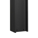 Nowoczesna lampa ogrodowa VESPER słupek - czarna IP44 G9 50CM