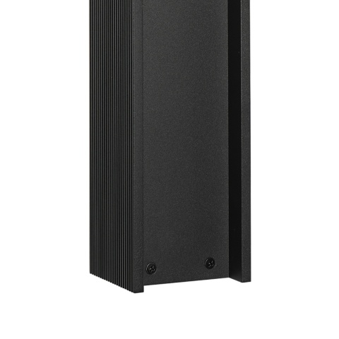 Nowoczesna lampa ogrodowa VESPER słupek - czarna IP44 G9 50CM