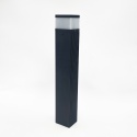 Nowoczesna lampa ogrodowa VESPER słupek - czarna IP44 G9 50CM