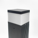 Nowoczesna lampa ogrodowa VESPER słupek - czarna IP44 G9 50CM