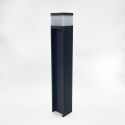 Nowoczesna lampa ogrodowa VESPER słupek - czarna IP44 G9 50CM