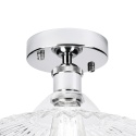 Nowoczesna lampa sufitowa TRISH klosz transparentny CHROM