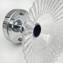 Nowoczesna lampa sufitowa TRISH klosz transparentny CHROM