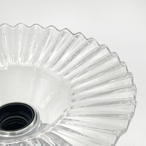 Nowoczesna lampa sufitowa TRISH klosz transparentny CHROM