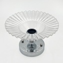 Nowoczesna lampa sufitowa TRISH klosz transparentny CHROM