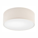 Nowoczesna lampa sufitowa VIVIAN plafon KREM - tkanina 1-punktowa E27