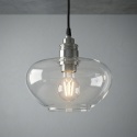 Nowoczesna lampa wisząca 1-punktowa FLO chrom E27