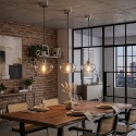 Nowoczesna lampa wisząca 1-punktowa FLO chrom E27