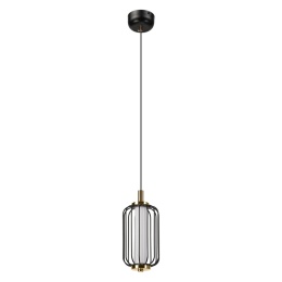 Nowoczesna lampa wisząca BONNIE 5W LED czarno-złota