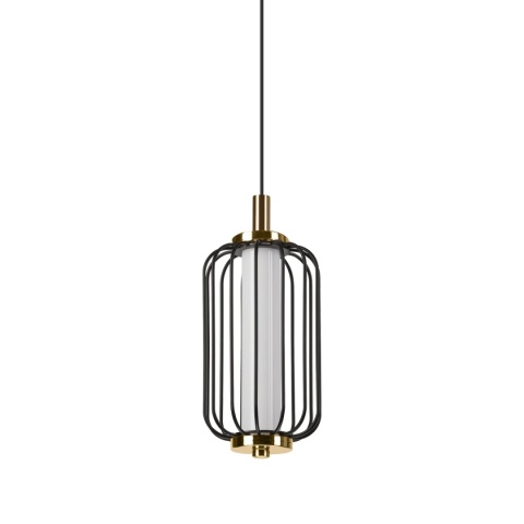 Nowoczesna lampa wisząca BONNIE 5W LED czarno-złota