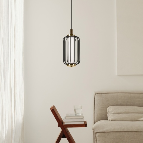 Nowoczesna lampa wisząca BONNIE 5W LED czarno-złota