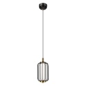 Nowoczesna lampa wisząca BONNIE 5W LED czarno-złota