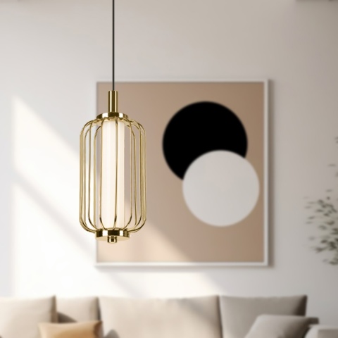 Nowoczesna lampa wisząca BONNIE 5W LED złota