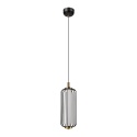 Nowoczesna lampa wisząca BONNIE 7W LED czarno-złota