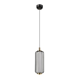 Nowoczesna lampa wisząca BONNIE 7W LED czarno-złota