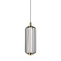 Nowoczesna lampa wisząca BONNIE 7W LED czarno-złota