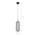 Nowoczesna lampa wisząca BONNIE 7W LED czarno-złota