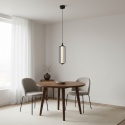 Nowoczesna lampa wisząca BONNIE 7W LED czarno-złota
