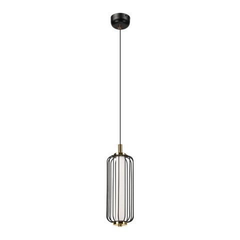Nowoczesna lampa wisząca BONNIE 7W LED czarno-złota