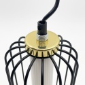 Nowoczesna lampa wisząca BONNIE 7W LED czarno-złota