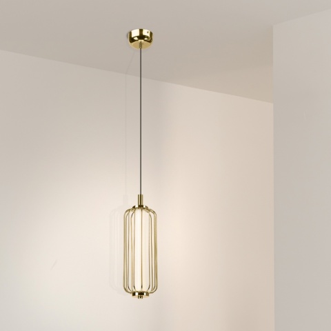 Nowoczesna lampa wisząca BONNIE 7W LED złota